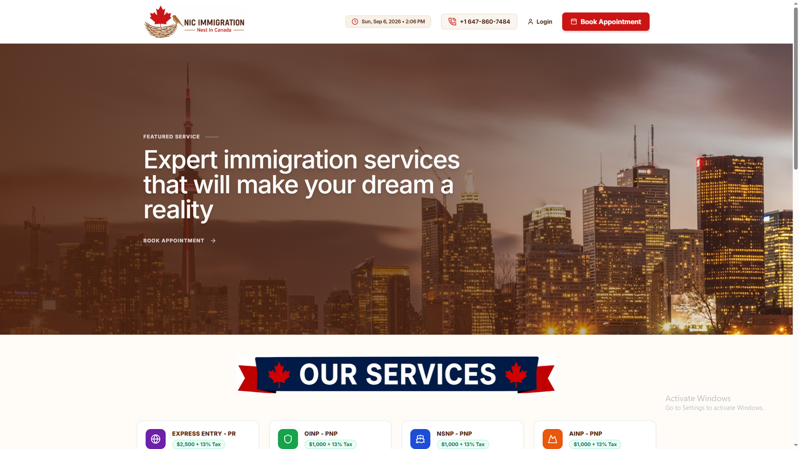 NIC Immigration Portal