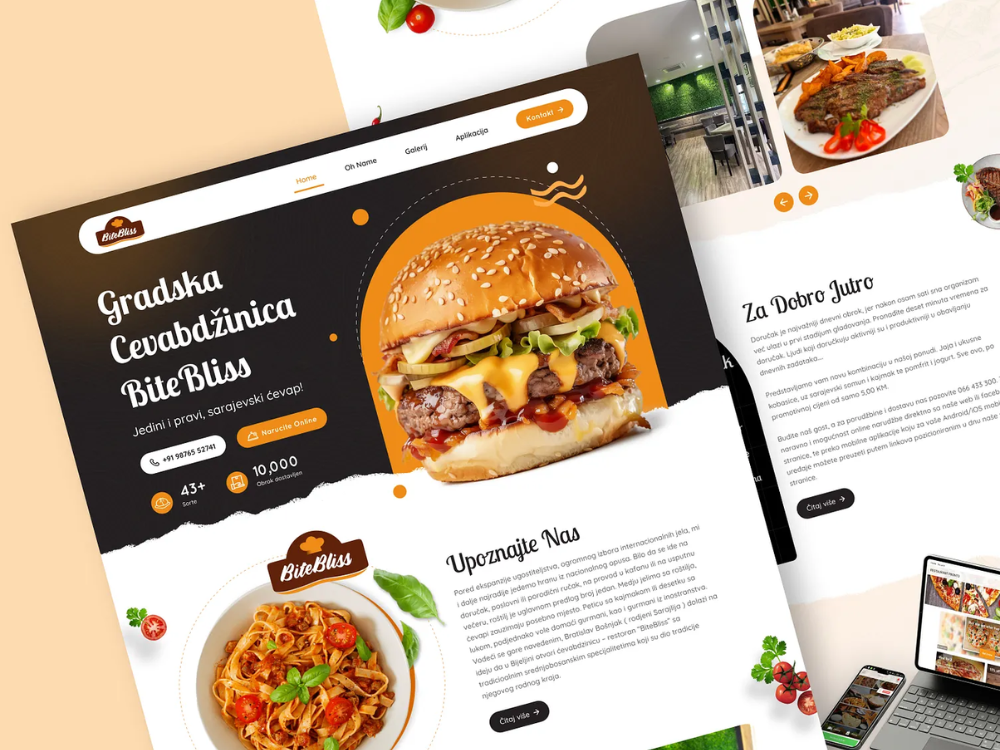 restaurant web design Wyoming