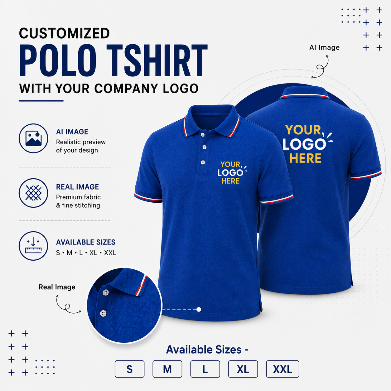 Premium Custom Polo T-Shirt – 200 GSM | Biowash Finish